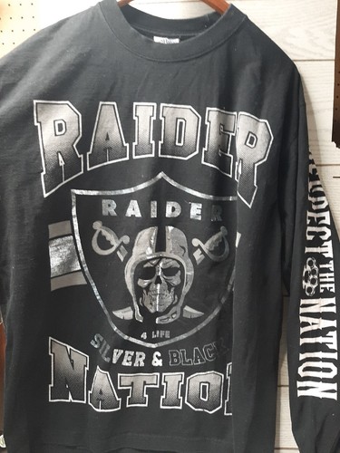 VINTAGE Shaka Wear NFL R4L Las Vegas Raiders Team Men's T