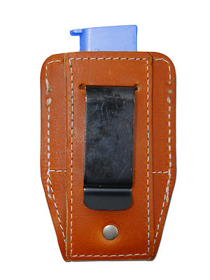 NEW Barsony Tan Leather Magazine Pouch for Makarov FEG Mini/Pocket 22 25 380