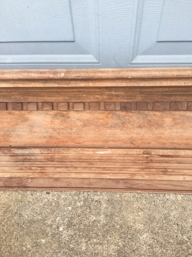 Early Vintage 1900s Ornate Wood Victorian Eastlake FIREPLACE Mantel Mantle