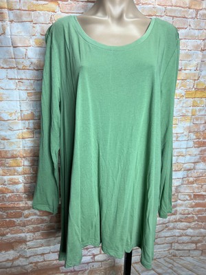 BNWT Womens Sz 18 Anko Jadegreen Long Sleeve Swing Top