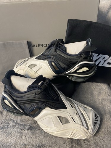 Pre-owned Balenciaga Tyrex Bicolor Sneakers Black /white Womens Size Eu 37/ Us 6.5 W