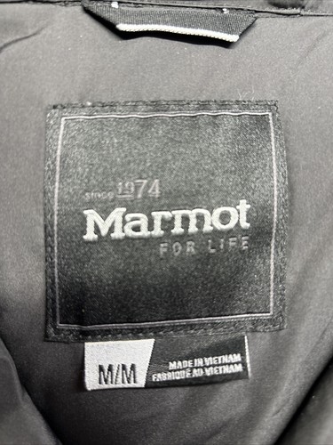 Pre-owned Marmot Alassian Featherless Puffer Mens Parka Medium Black Z1b