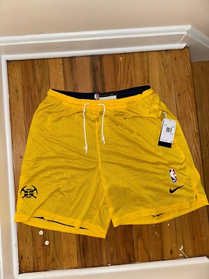 Nike NBA Denver Nuggets Player Issued Reversible Practice Shorts 2XL TALL