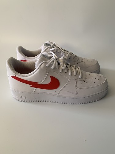 Pre-owned Nike Air Force 1 Lv8 Euro Tour Sizes: 12 \u0026 12.5 In White And Red  | ModeSens