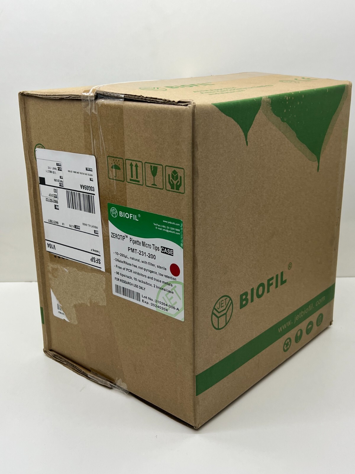 1920/Case) Biofil PMT-231-200 ZEROTIP Pipette Micro Sterile