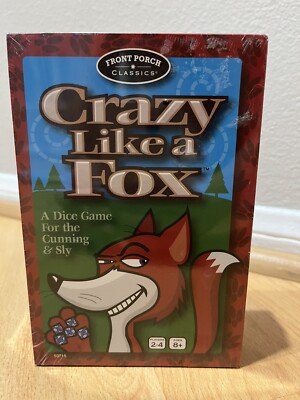 SEALED! NEW! Crazy Like a Fox Game Dice Game for the Cunning SLY Sided Dice