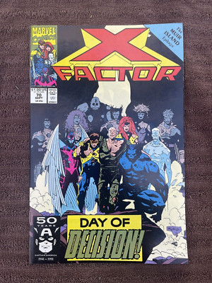 X-FACTOR #70 (Marvel, 1991) Final Issue With Original Team ~ Mignola Cover Art