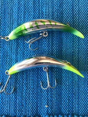 chartreuse fishing lure