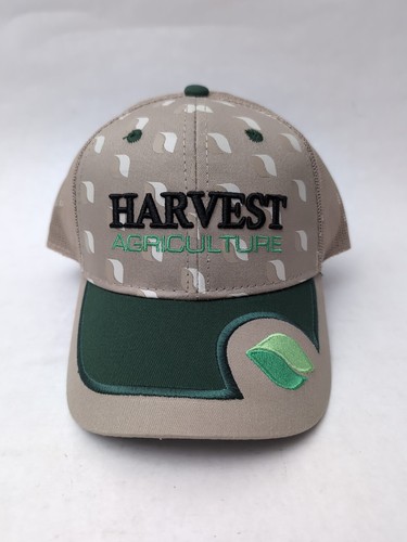 Harvest Agriculture Adjustable Mesh Back Hat NEW Khaki/ Green 