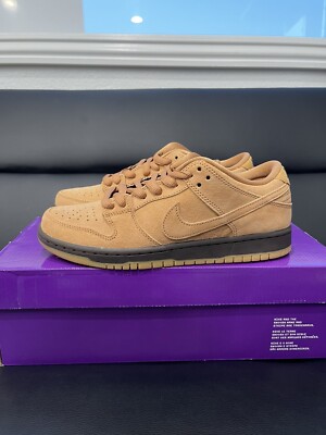 Nike SB Dunk Low Pro Wheat Mocha Flax Baroque Brown BQ6817-204 Men's Size 7.5