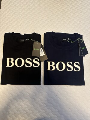 NWT Hugo Boss Men's Blocked Cotton Blend Sweater Select  Size and Color