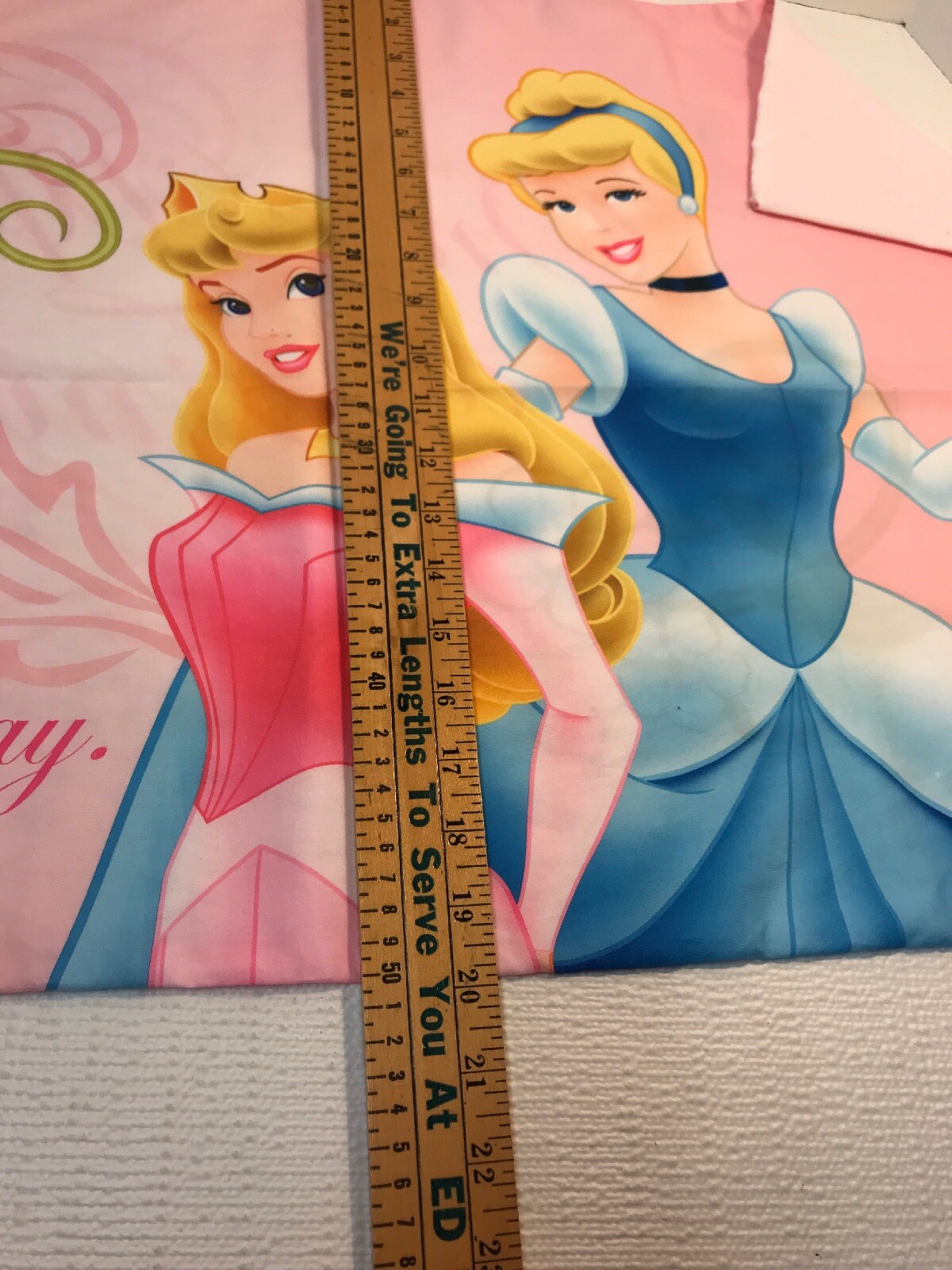 DISNEY PRINCESSES ~ CINDERELLA & AURORA ~ PINK PILLOWCASE ~ ONCE UPON A TIME