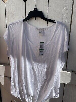 American Rag Cie Egret White Top Size Large NWT