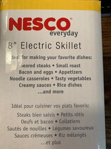 Nesco 8 In Non-Stick Electric Skillet