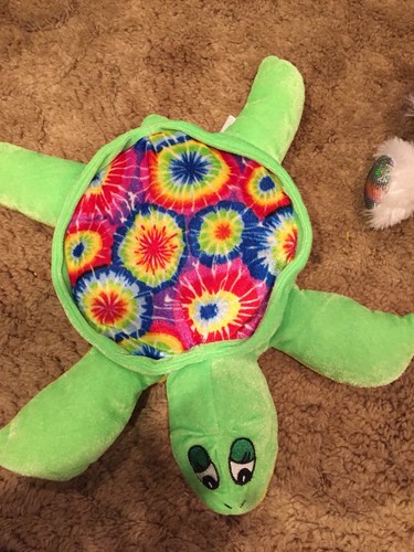 2 Plush Toys Turtle And Dog-12”& 14”