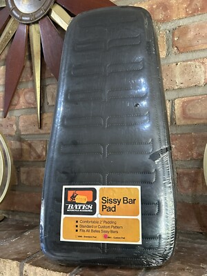 Bates Motorcycle Backrest Sissybar PAD NOS Vintage Harley Chopper Triumph RARE