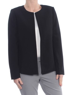 

TAHARI Женский черный пиджак на шнуровке для работы, 8180M975