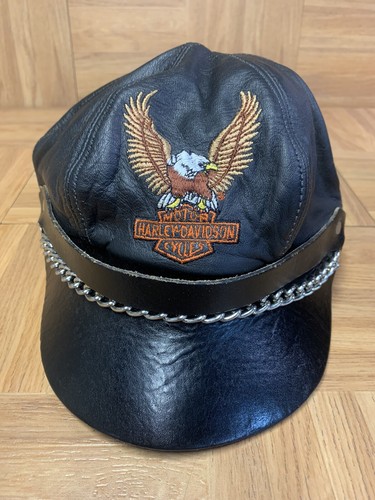 RARE Harley Davidson Made In USA Vintage Leather Motor