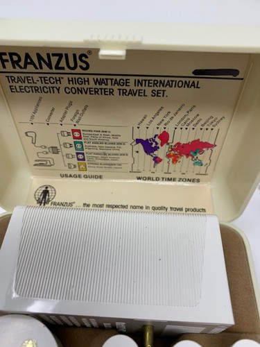 Vintage Travel FRANZUS Foreign Electricity 1600 watt Converter Kit 220v to 110v