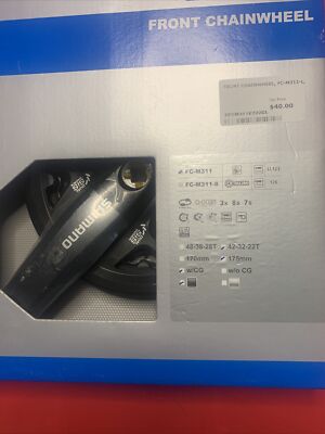 SHIMANO Altus FC M311 6/7/8 Crankset Square Type 175mm 42/32/22T w/ Chain Guard