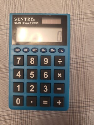 Sentry CA279 Calculator Basic Teal Blue