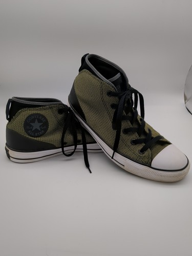靴 CONVERSE ALL STAR OLIVE GREEN black Converse Chuck Taylor All Star Mid Top Utility Green Black