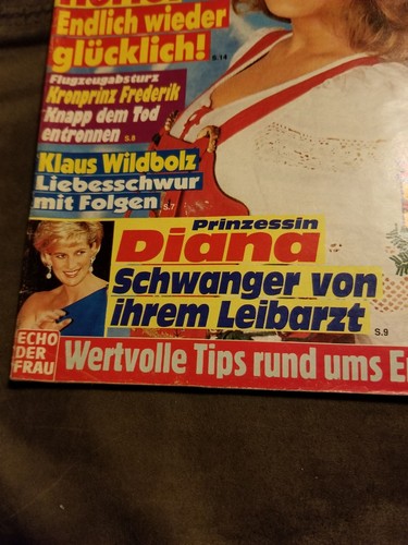 Princess Diana Article featured in Echo Der Frau NOVEMBER Magazine .. 47