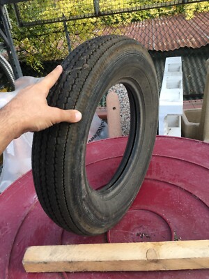 Pneumatico gomma auto d' epoca Ceat 145-13 SevenD 4PR ricoperto