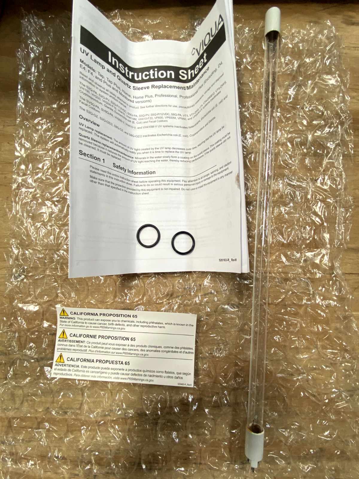 Viqua/Sterilight S410RL-HO Replacement UV Lamp for VH410 System (Genuine) - Open