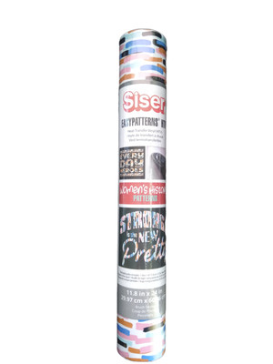 Siser Easypatterns Brush Stroke Women's HEAT TRANSFER VINYL HTV 11.8''x24''ea