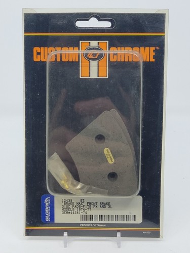 Custom Chrome 12438 Brake Max Front Disc Pads Harley 1974-77 FX FL OEM 44281-74