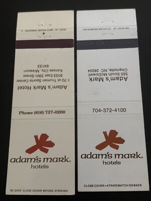 Vintage Matchbook Lot:  Adam s Mark Hotel 