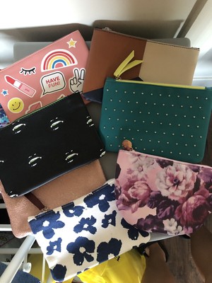Set Of 7 Ipsy Makeup Bags - Bag Only