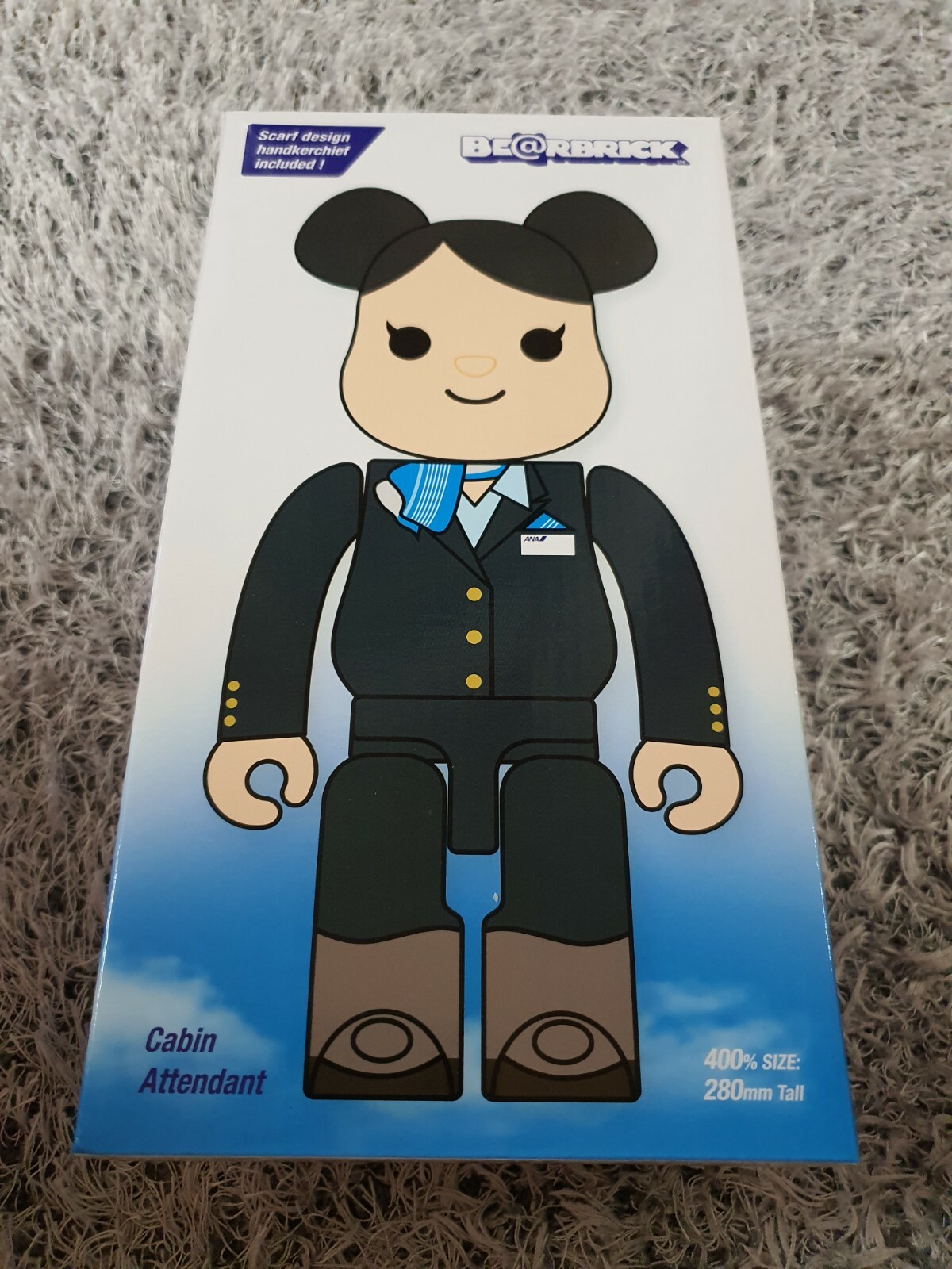 R@BBRICK 100％ & BE@RBRICK 400％ ANA Be@rbrick Anever Black 100% & 400% Collectible Set