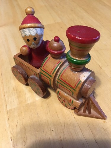 Vintage Christmas Decor Wood Santa Train Dakin 1984-88 Parts Only