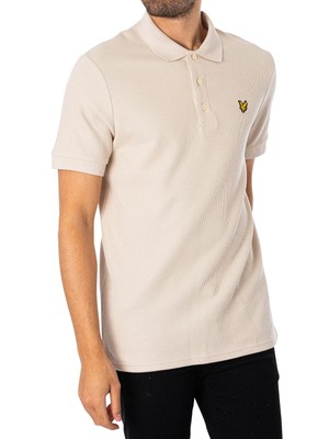 

Мужская рубашка-поло с манжетами и логотипом Lyle - Scott, бежевый, SP1804V-W870