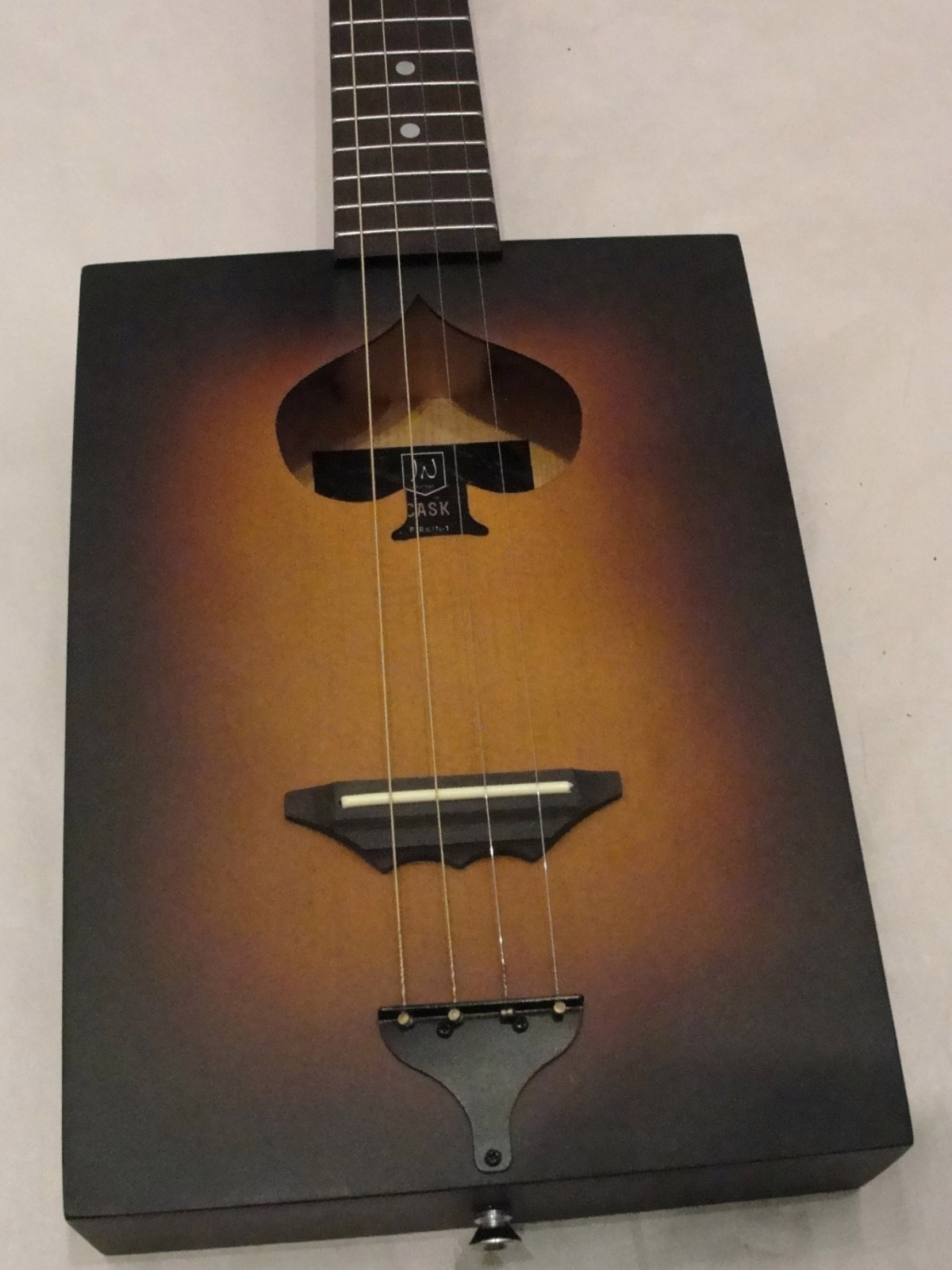 James Neligan CASK FIRKIN  4 string Acoustic Cigar Box Guitar with Gig Bag