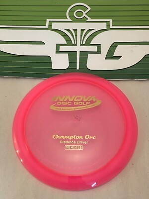 FLY GREEN DISC GOLF: NEW INNOVA RARE CHAMPION ORC 162g DISTANCE DRIVER PINK