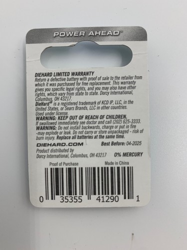 (LOTS OF 5) Diehard SR371 Batteries new   |   T304