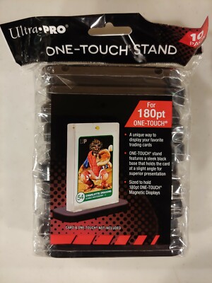 Ultra Pro One-Touch Black Display Case Stand 10 Pack Sized to hold180pt 