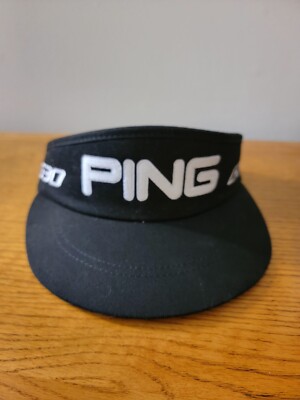 Ping G30 Golf Sun Visor Hat Cap Cotton Adjustable Black White