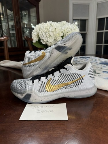 シューズ(男性用) NIKE ID KOBE10 NIKE ZOOM KOBE X 10 ELITE LOW ID White/Gray Multi MENS SIZE