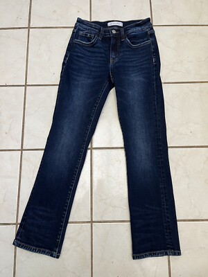 FLYING MONKEY NEW! Dark Wash Slim Straight Ankle Jeans Sz 24 #F5278 NWOT!