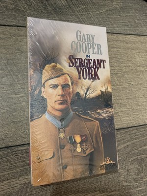 SERGEANT YORK GARY COOPER MGM VINTAGE CLASSICS VHS B&W  Alvin C. York Sealed