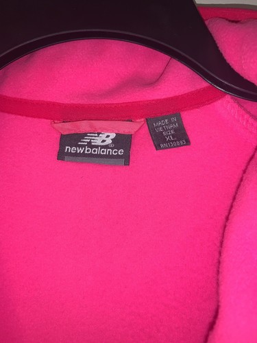 NWT New Balance Women's Fleece Jacket Zip Up Neon Pink