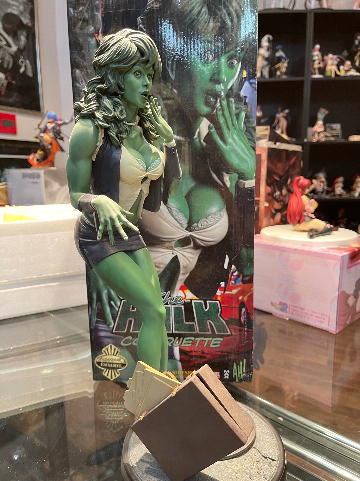 サイドショウ サヴェージ シーハルク SIDE SHOW Marvel Women of Marvel: Savage She-Hulk Polystone Statue by