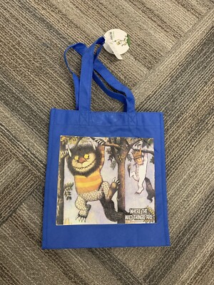 Where the Wild Things are Cotton/Paper Small Tote Bag  PRE OWNED NWT