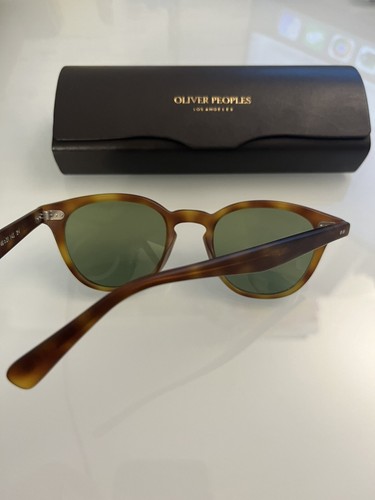 Pre-owned Oliver Peoples Desmon Sun 48mm Semi-matte Lbr /green Msrp$545 Cumberbatch's Fav