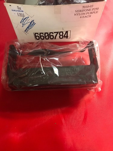 Four Purple Ribbons for Verifone P250 Nylon New Sealed