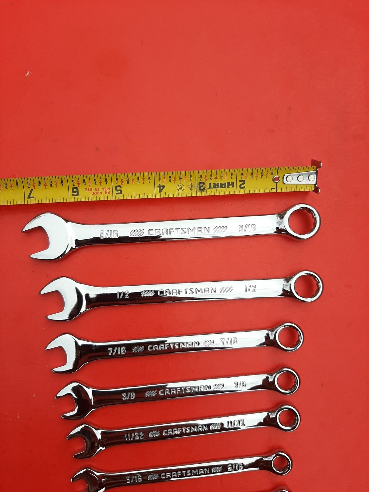 NEW CRAFTSMAN 23 Piece FULL POLISHED SAE & METRIC Combination Wrench set